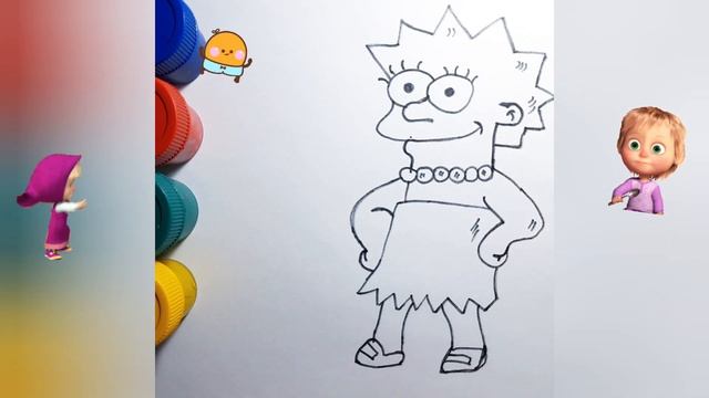 draw lisa simpson / how to draw lisa / the simpsons / drawing kids / рисуем лизу симсон / симсоны смотреть онлайн