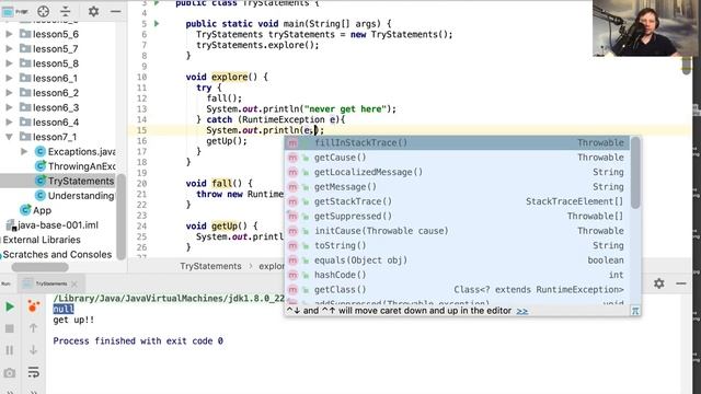44 1 Блок try catch в Java смотреть онлайн