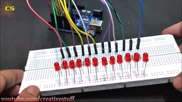 LED Patterns with Arduino 12 LEDs and 12 Patterns смотреть онлайн