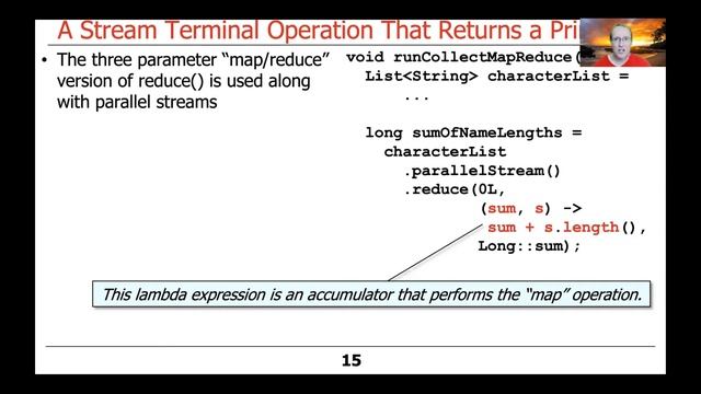 The Java Streams reduce() Terminal Operation смотреть онлайн