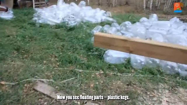 Строительство катамарана из ПЭТ кег - Ситуация на площадке 1 / Situation on site 1 смотреть онлайн