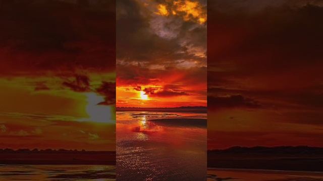 темно оранжевый закат смотреть онлайн