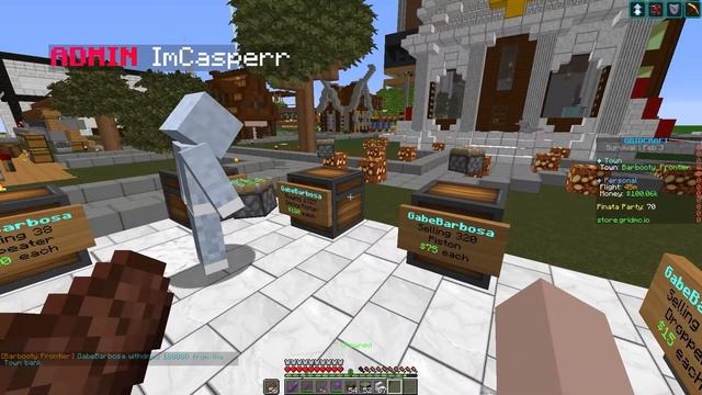 Chest Shops in Minecraft - Gridcraft Towny Tutorial смотреть онлайн