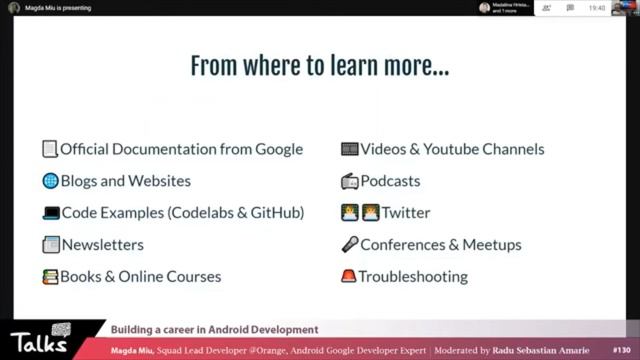 Talks #130 Let's talk About Android with Magda Miu & Madalina Hristache смотреть онлайн