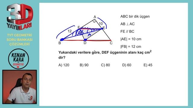 BÖLÜM 1 | TEST 48 | Üçgende Alan-5 | 3D TYT GEOMETRİ SORU BANKASI смотреть онлайн