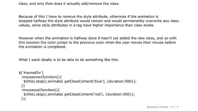 JavaScript : animating addClass/removeClass with jQuery смотреть онлайн