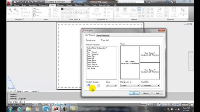 AutoCAD II 29-6 Using the Viewports Dialog Box смотреть онлайн