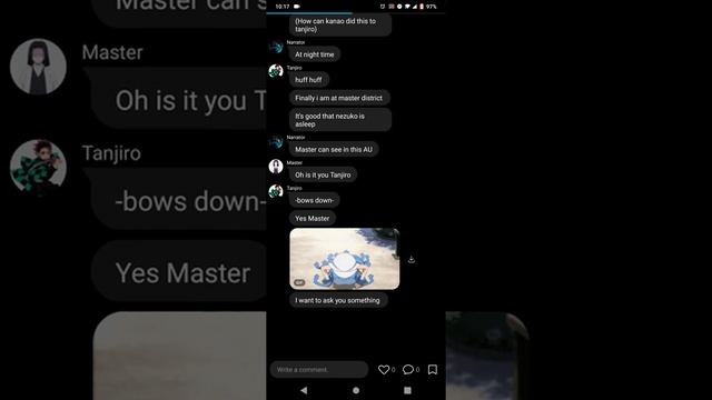 Kanao Cheated Super Op Tanjiro // Tanjiro Texting Story// #Demon Slayer
