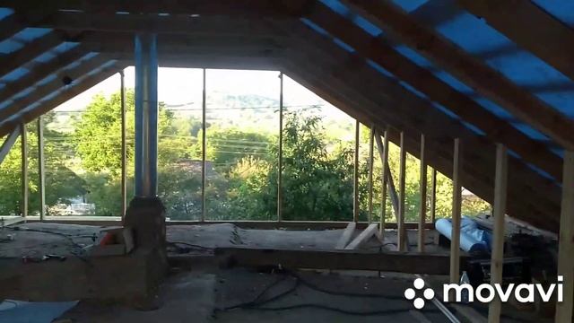 Дах з металочерепиці, монтаж металевого фальшбруса. смотреть онлайн