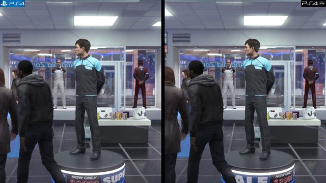 Detroit: Become Human: сравнение PlayStation 4 и PlayStation 4 Pro смотреть онлайн