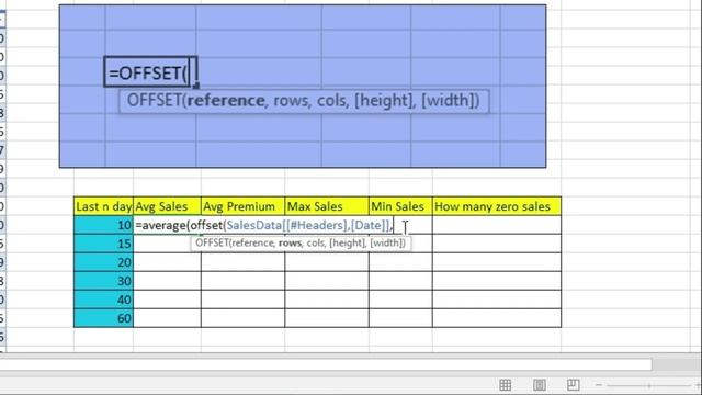 OFFSET Function | Microsoft Excel смотреть онлайн