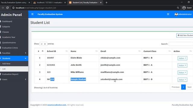Faculty Evaluation System using PHP/MySQLi Installation Demo смотреть онлайн