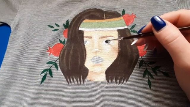 Рисуем акриловыми красками. Армянка #мастеркласспорисованию смотреть онлайн
