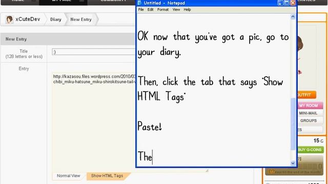 TinierMe: How to Put Images into Your Diary смотреть онлайн