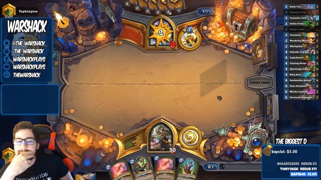 Hearthstone: INCOMING Goblin Bomber Hunter смотреть онлайн