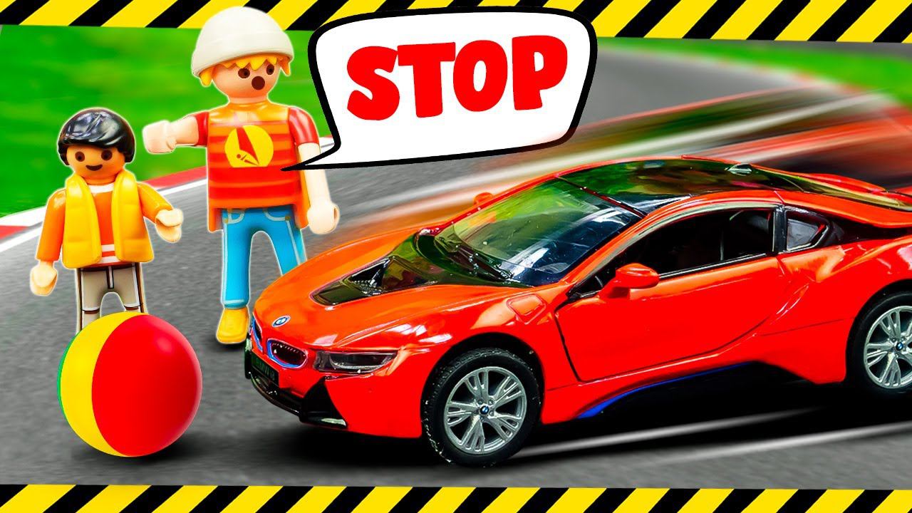 Машина ехала на всей скорости и застряла в БЕТОНЕ! Развивающие мультики для детей Машины помощники смотреть онлайн