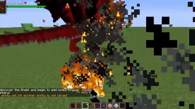 Minecraft: dragon vs dragon royal red(wyrmroost) vs ignibus(lycanites mobs)... смотреть онлайн