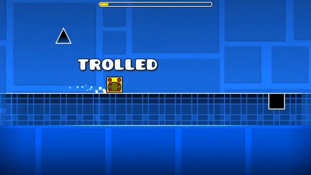 прошол уровень Geametre Dash (названия уровня) Youve been trolled (название уровня) смотреть онлайн
