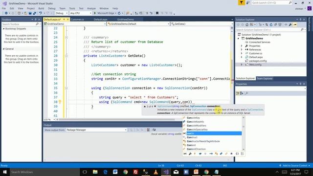 How to Load Objects (Properties) to GridView Control in C# ASP.NET || Properties Binding to GridVie смотреть онлайн