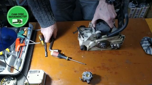 "Stihl MS 180" замена поршневой, коленвала, сальников. смотреть онлайн