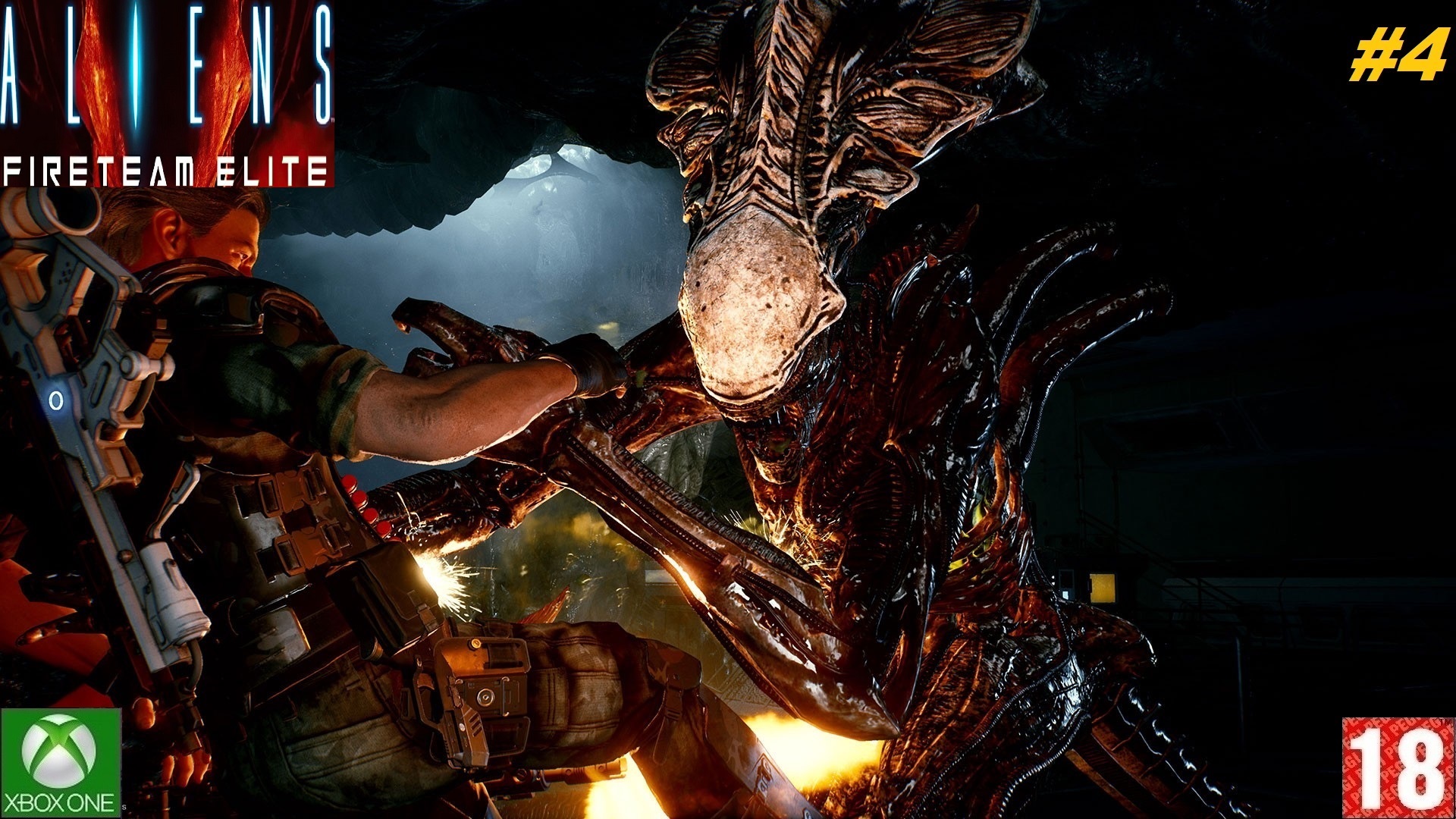 Aliens: Fireteam Elite (Xbox One) - Прохождение - #4, Убить Королеву, Финал. (без комментариев)