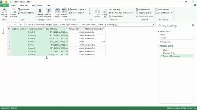 Remove Duplicate data with Excel Power Query смотреть онлайн