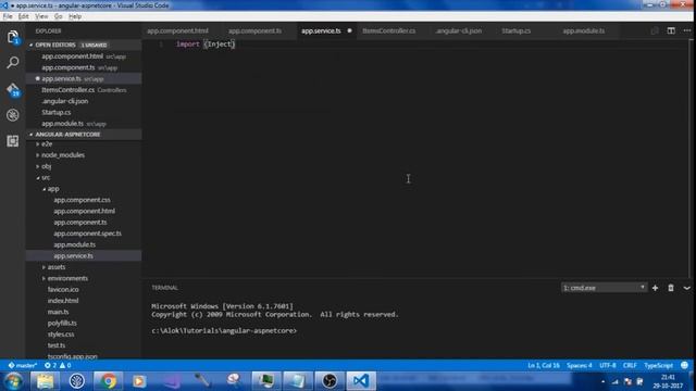 How to create an Angular 4 App With Asp.Net Core 2.0 Web API смотреть онлайн