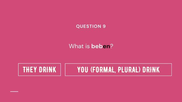 To DRINK-BEBER | conjugations in Spanish | Present tense verb conjugation смотреть онлайн