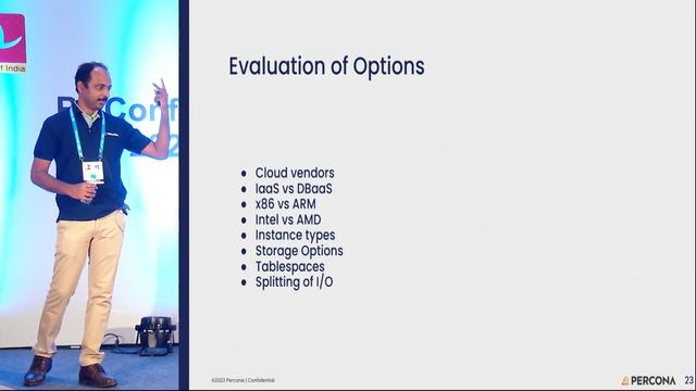 PGConf India 2023 - Reducing PostgreSQL Costs in the Cloud by Jobin Augustine (Percona) смотреть онлайн