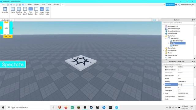 How To Make A Spectate GUI In Roblox Studio! [2021!] смотреть онлайн