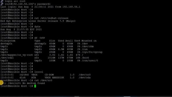 mount: no medium found on /dev/sr0 local mount error