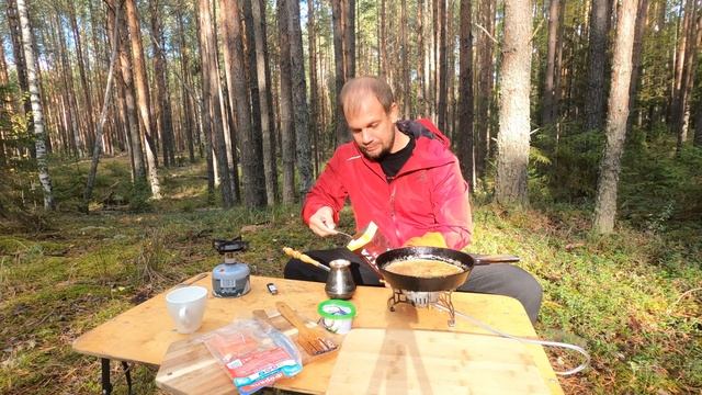 Овсяноблин с творожным сыром и слабосолёной форелью. Лесная кухня смотреть онлайн