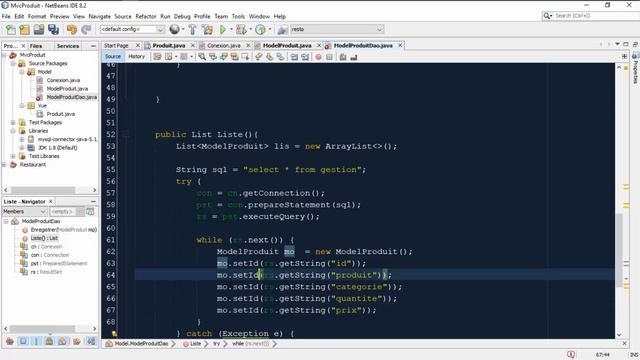 JAVA TUTO GESTION DE STOCK (MVC + MySQL ) смотреть онлайн