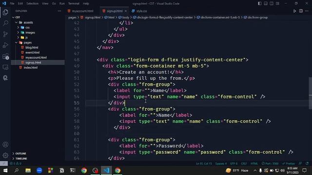 Designing an Interactive Sign-Up Page | | Student Management System using bootstrap 5 смотреть онлайн