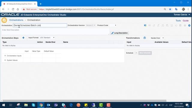 JD Edwards EnterpriseOne Orchestrator - Scheduling Batch Jobs смотреть онлайн