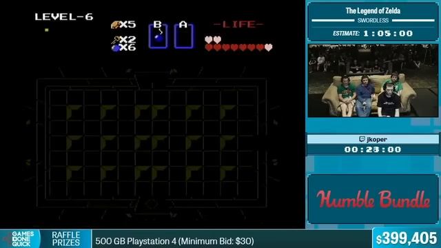 The Legend of Zelda (Swordless) by jkoper in 47:06 - Summer Games Done Quick 2015 - Part 82 смотреть онлайн