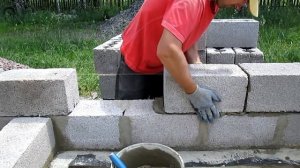 Кладка шлакоблока