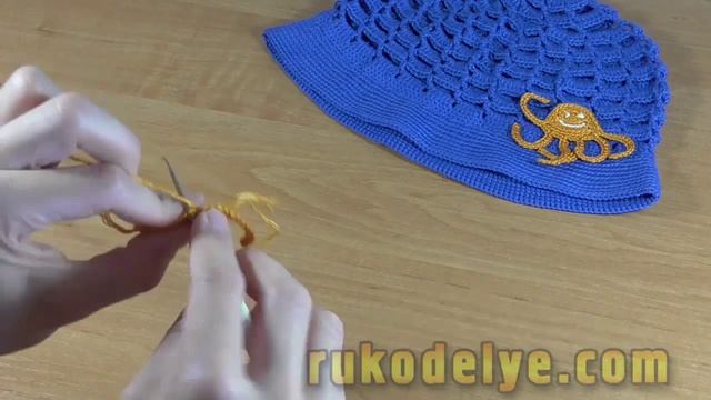 Вязание крючком: элемент осьминог