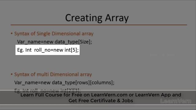 What Is Array In Java In Hindi? | How To Declare Array In Java In Hindi? | LearnVern смотреть онлайн