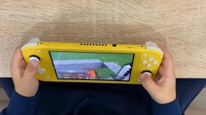 Знакомство. Майнкрафт на приставке Нинтендо Свитч.