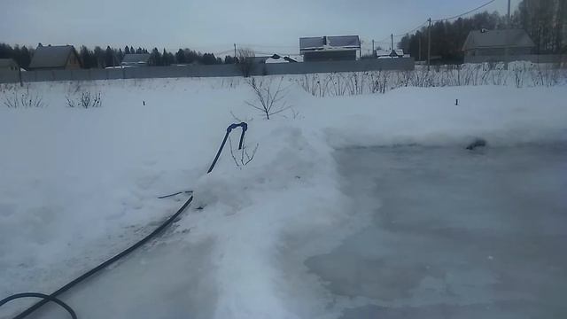 Заливка катка на своем участке. смотреть онлайн