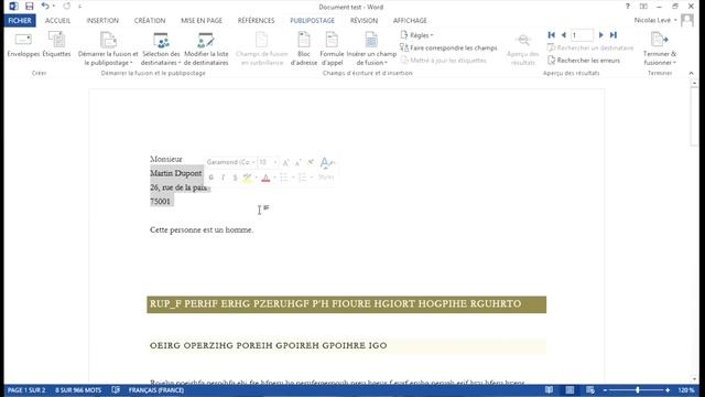 Tutoriel Word 2013 - Le publipostage смотреть онлайн
