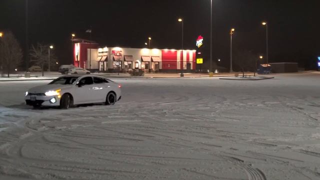 2021 Kia K5 AWD In Snow