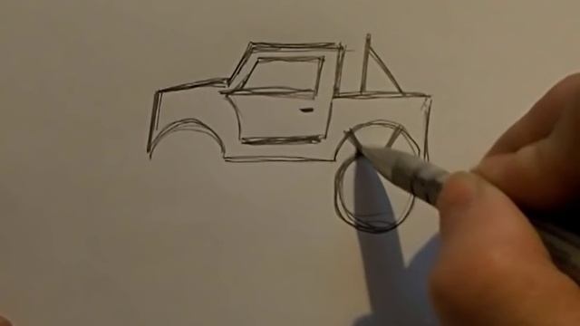 Учимся рисовать внедорожник смотреть онлайн