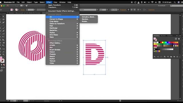 Lateral Text Effect | Adobe Illustrator/Photoshop Tutorial | Lateral смотреть онлайн
