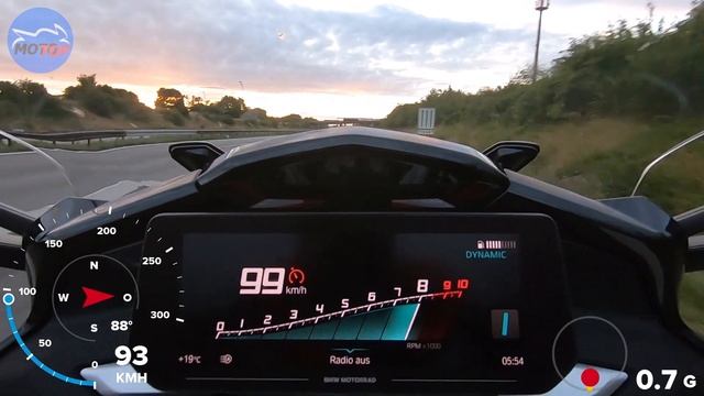 BMW K1600GT (2023) - ACCELERATION - Gopro GPS And DRAGY Measured