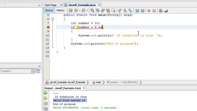 Java If Statements смотреть онлайн