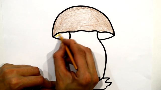 We are drawing a mushroom! how to draw a mushroom смотреть онлайн