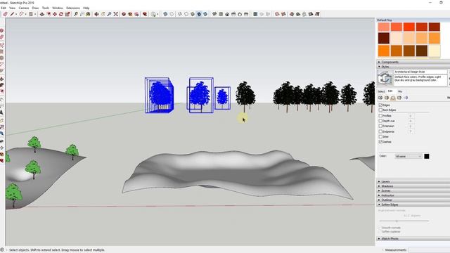 SketchUp Extensions FOR ARCHITECTURE - DropGC - Placing Objects On Terrain!