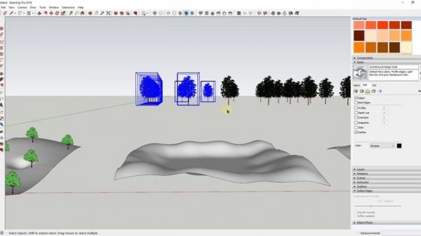 SketchUp Extensions FOR ARCHITECTURE - DropGC - Placing Objects on Terrain!
